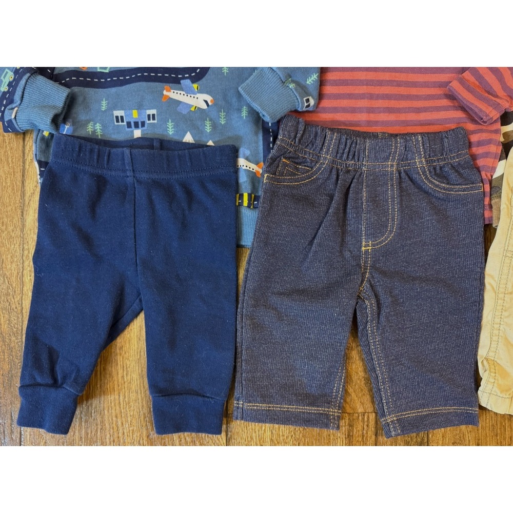 Baby Boy 3 Months Outfits Lot Jeans Sweat Pants Shirts Long Sleeved Clothes Camo - Picture 11 of 16